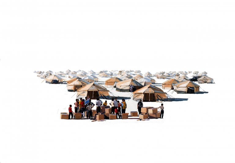 Syrisches Flüchtlingslager 2014